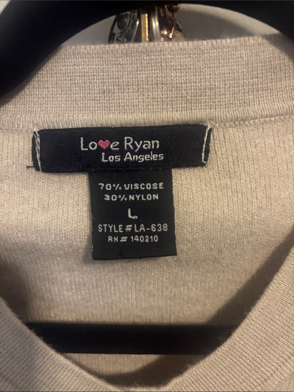 Beige Button-Up Cardigan - Picture 3 of 3
